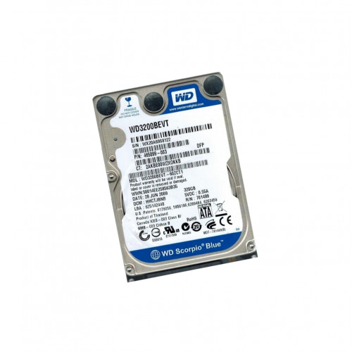 Винчестер 2,5" 320Gb SATA WD Scorpio Blue WD3200BEVT-60ZCT1