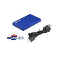 корпус Vertec LJW000079Blue для 2,5" SATA-накопителей, USB3.0 синий