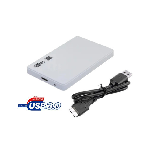 корпус Vertec LJW000079White для 2,5" SATA-накопителей, USB3.0 белый