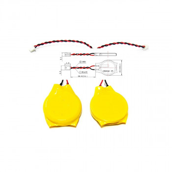 Лот из 2шт батарейка CMOS CR2032 c коннектором 2pin, CMOSSCR2032SX2