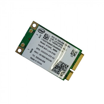 контроллер  WLAN Wi-Fi miniPCI-Express Intel 512AN-MMW, WiFi Link 5100, FRU:43Y6493  802.11 b/g