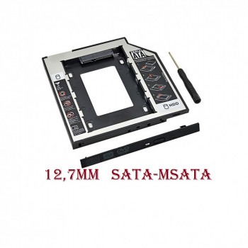 Оптибей,Caddy, Dexp AT-DH02, 12,7mm, SATA-mSATA