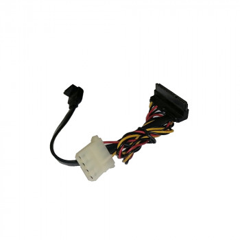 Шлейф-переходник SATA-SATA(Molex) PowerMax SlimLinek, 10cm