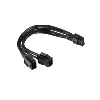 переходник 2x 6-pin (Male) - 8-pin (Female), 20cm, EVGA p/n:W000-00-000143