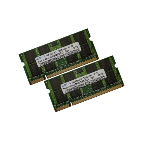 ОЗУ So-Dimm 2Gb PC2-5300, DDR2-667 Samsung M470T655CZ3-CE6 (Kit 2x1Gb) 