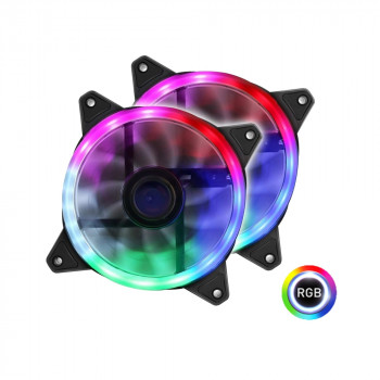 вентилятор 120x120x25mm Elegance Model 12025, RGB, 12v 0,15a  лот 2шт