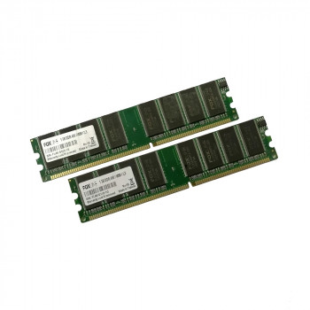 ОЗУ Dimm 2Gb PC-3200(400)DDR FOX Line FL400D1U3-1G (Kit 2x1Gb)
