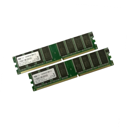 ОЗУ Dimm 2Gb PC-3200(400)DDR FOX Line FL400D1U3-1G (Kit 2x1Gb)