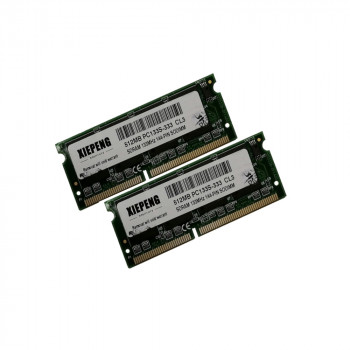 ОЗУ So-Dimm 1Gb PC133, 144-pin, SDRAM Xiepeng-Samsung 512Mb PC133S-333 CL3 (Kit 2x512Mb)