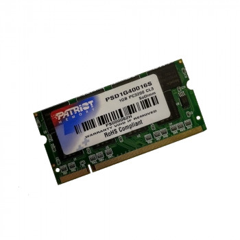 ОЗУ So-Dimm 1Gb PC-3200, DDR-400 Patriot PSD1G40016S