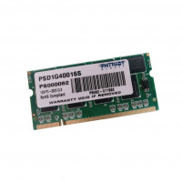 ОЗУ So-Dimm 1Gb DDR400, PC3200, Patriot PSD1G40016S-PS000062