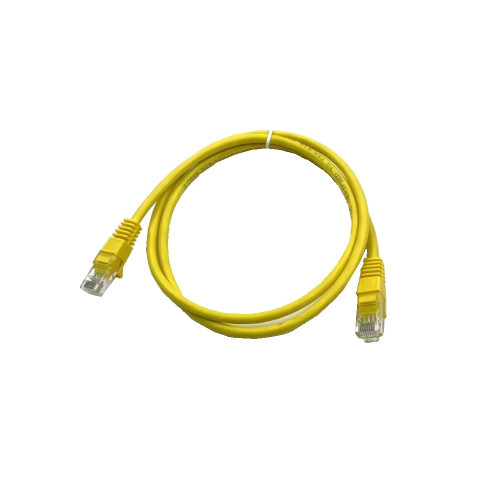 Патч-корд UTP 5e LAN RJ45-RJ45, 1.2м Flekostan Net12 желтый