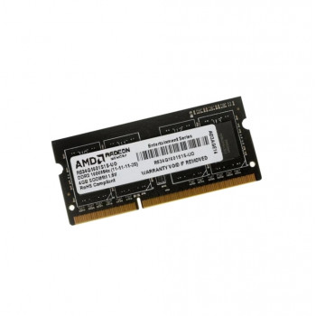 ОЗУ So-Dimm 4Gb PC3-12800, DDR3-1600, AMD Radeon R534G1601S1S-U (11-11-11-28)