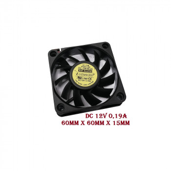 вентилятор 60x60x15mm Gembird D60BH-12B, 12v 0,19a