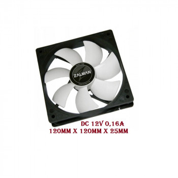 вентилятор 120x120x25mm Zalman ZA1225ASL/4PS, 12v 0.16a