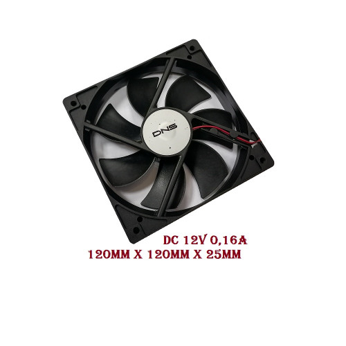 вентилятор 120x120x25mm DNS 12025, 12v 0,16a 