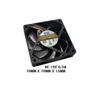 вентилятор 70x70x15mm AVC DE07015B12L, 12v 0,3a