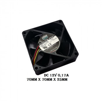 вентилятор 70x70x25mm Cooler Master A7025-27CB-3AN-PI, 12v 0,17a