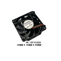 вентилятор 70x70x20mm GaleMotor GMA07020T12M, 12v 0,25a