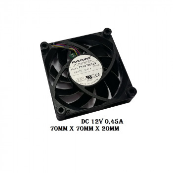 вентилятор 70x70x20mm Foxconn PVA070E12N, 12v 0,45a