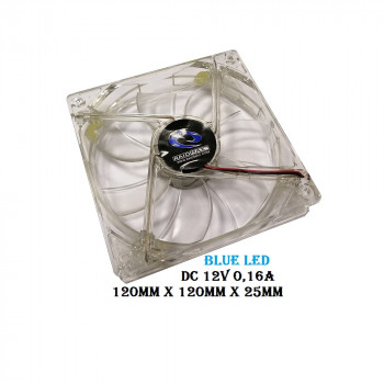 вентилятор 120x120x25mm RaidMax RL120BLU, Blue-LED, 12v 0,16a