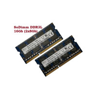 ОЗУ So-Dimm 16Gb PC3L-12800s, DDR3L-1600, SK Hynix HMT41GS6AFR8A-PB  (Kit 2x8Gb)