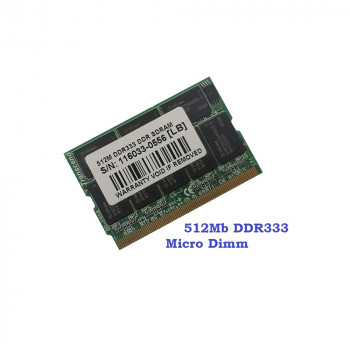 ОЗУ Micro-Dimm 512Mb DDR333, PC2700, 172-pin Transcend 116033-0556