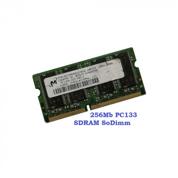 ОЗУ So-Dimm 256Mb PC133, 144-pin, SDRAM Micron MT8LSDT3264HG-13ED2