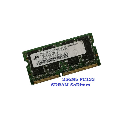 ОЗУ So-Dimm 256Mb PC133, 144-pin, SDRAM Micron MT8LSDT3264HG-13ED2