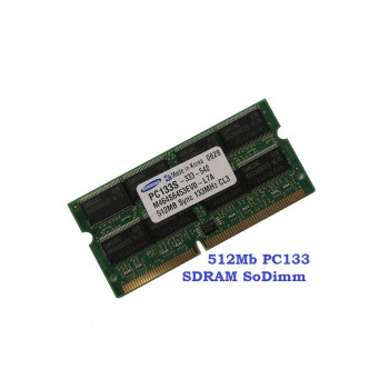 ОЗУ So-Dimm 512Mb PC-133, 144-pin, SDRAM Samsung M464S6453EVO-L7A