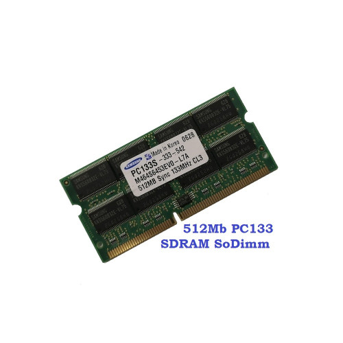 ОЗУ So-Dimm 512Mb PC-133, 144-pin, SDRAM Samsung M464S6453EVO-L7A