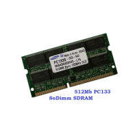 ОЗУ So-Dimm 512Mb PC-133, 144-pin, SDRAM Samsung M464S6453HVO-L7A