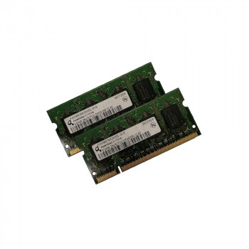 ОЗУ So-Dimm 1Gb PC2-5300, DDR2-667 Qimonda HYS64T64020HDL-3S-B  (Kit 2x512Mb)