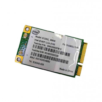 контроллер WLAN Wi-Fi miniPCI-Express Intel 512AG-MMW, WiFi Link 5100 , 802.11 b/g