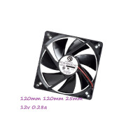 вентилятор 120x120x25mm Power Logic, DC12V 0.28A, с решеткой