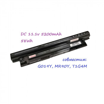 батарея Dell Type G019Y, MR90Y, T1G4M  (11,1v 5200mAh)