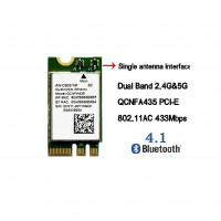 контроллер  WLAN Wi-Fi  разьем-M2 Qualcomm Atheros QCNFA435, AW-CB231NF,  802.11 a/g/ac 2,4Ghz-5GHz