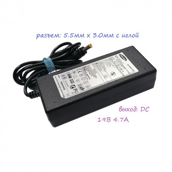 блок питания Samsung AP04214-UV, SD10088-1007A, 19V 4,7A, размер штекера 5,5mm x 3,0mm