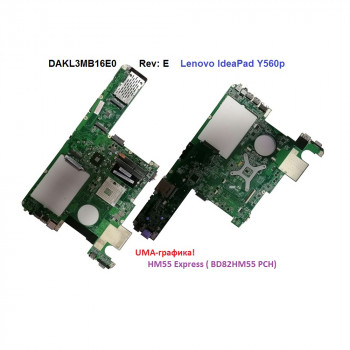 Материнская плата DAKL3MB16E0 Rev: E для Lenovo IdeaPad Y560p 