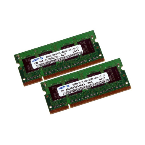 ОЗУ So-Dimm 512Mb PC2-4200, DDR2-533 Samsung M470T3354C3Z-CD5 (Kit 2x256Mb)