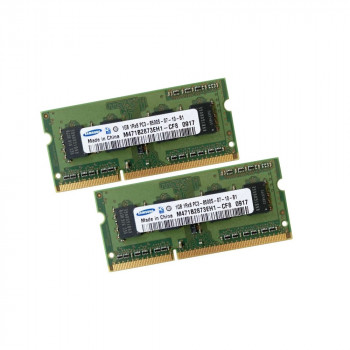 ОЗУ So-Dimm 2Gb PC3-8500, DDR3-1066, Samsung M471B2873EH1-CF8 (Kit 2x1Gb)