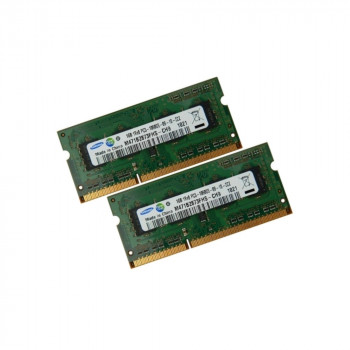 ОЗУ So-Dimm 2Gb PC3-10600, DDR3-1333, Samsung M471B2873FHS-CH9  (Kit 2x1Gb) 