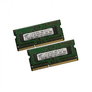 ОЗУ So-Dimm 2Gb PC3-10600, DDR3-1333, Samsung M471B2873EH1-CH9  (Kit 2x1Gb) 