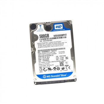 Винчестер 2,5" 500Гб SATA WD Scorpio Blue WD5000BPVT-16HXZT3