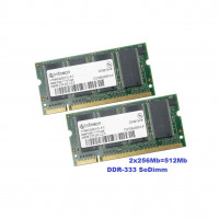 ОЗУ So-Dimm 512Mb DDR333, PC2700, Infineon HYS64D32020GDL-6-C (Kit 2x256Mb)