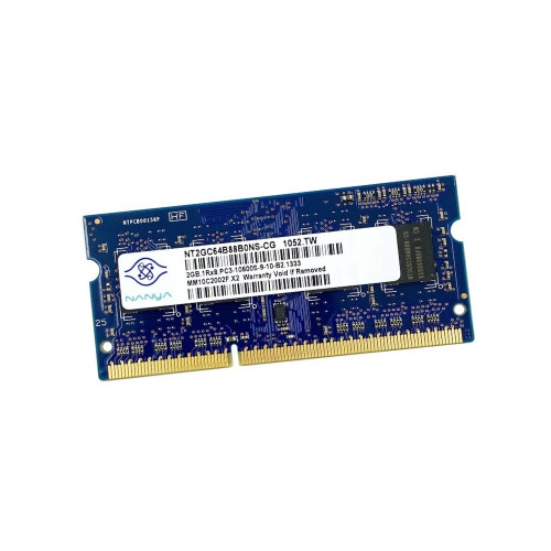 ОЗУ So-Dimm 2Gb PC3-10600, DDR3-1333, Nanya NT2GC64B88B0NS-CG