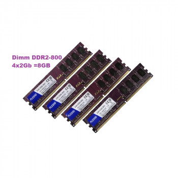 ОЗУ Dimm 8Gb PC2-6400(800)DDR2 PlexHD / ADATA PC2-6400-CL6  (Kit 4x2Gb)