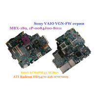 Материнская плата MBX-189, 1P-0084J00-8011 для ноутбука Sony VGN-FW11R, донор!!!