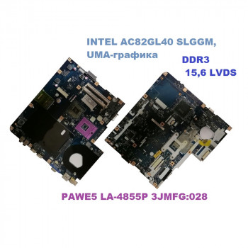 Материнская плата PAWE5 LA-4855P 3JMFG:028 для Acer eMachines E727