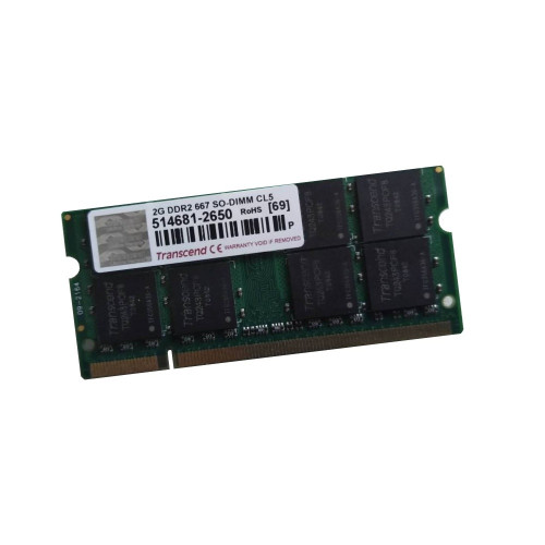 ОЗУ So-Dimm 2Gb PC2-5300, DDR2-667 Transcend 514681-2650